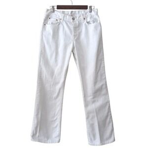Lucky Brand Womens Straight Leg Jeans 10 Classic Fit White Denim Mid Rise
